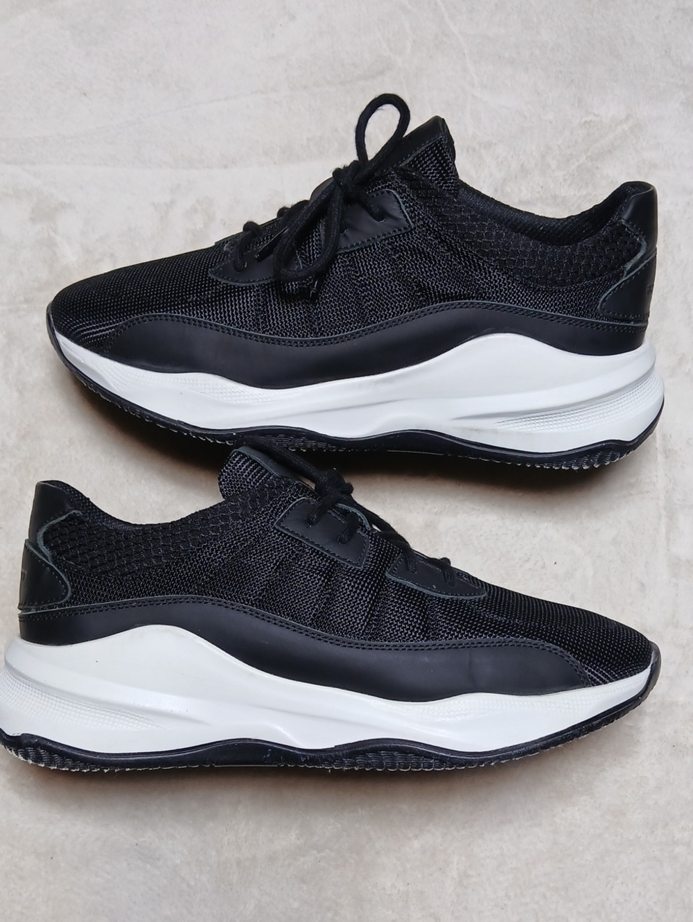 Hackett London Studio Black Tennis Shoes  Size 42